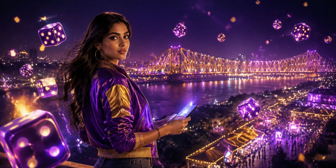 Night market in Kolkata showing vibrant city nightlife and cricket betting culture